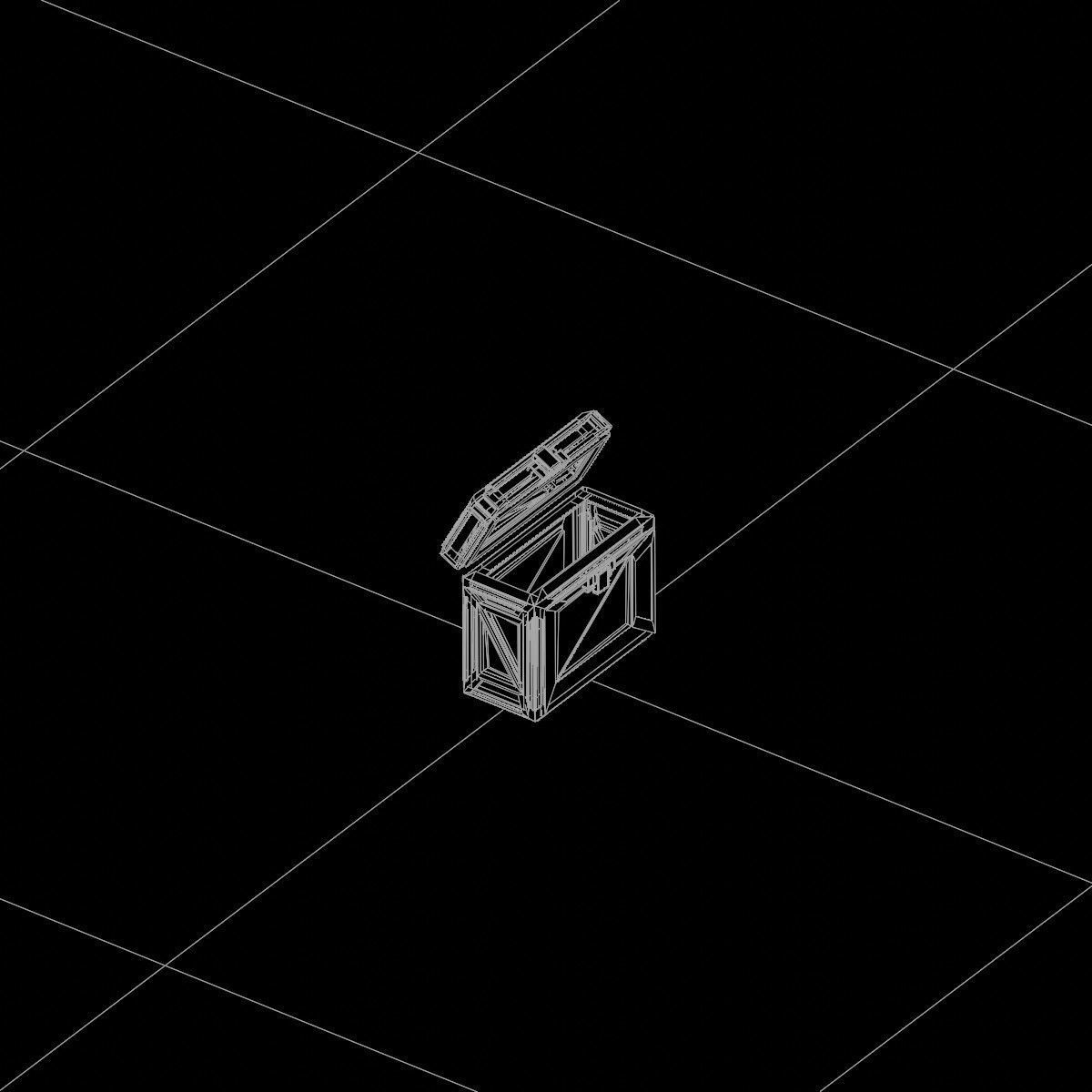 Sci-Fi Crate Box Container  Sci Fi  Object Space  027 Low-poly 3D model_3