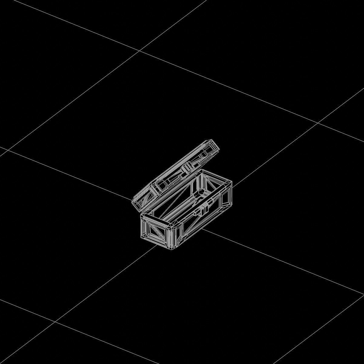 Sci-Fi Crate Box Container  Sci Fi  Object Space  024 Low-poly 3D model_3