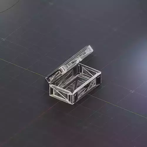 Sci-Fi Crate Box Container  Sci Fi  Object Space  023 Low-poly 3D model