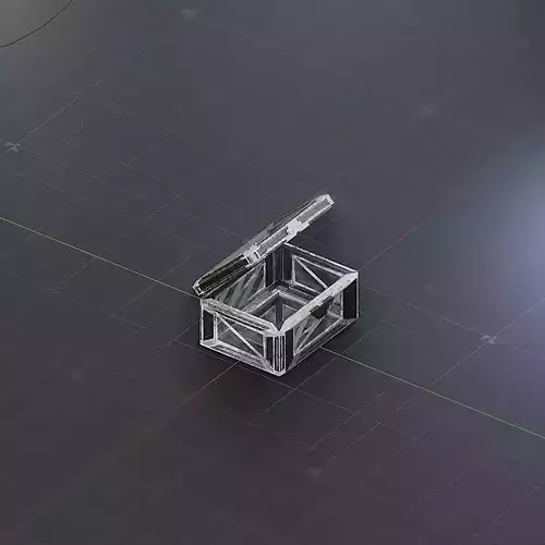 Sci-Fi Crate Box Container  Sci Fi  Object Space  022 Low-poly 3D model
