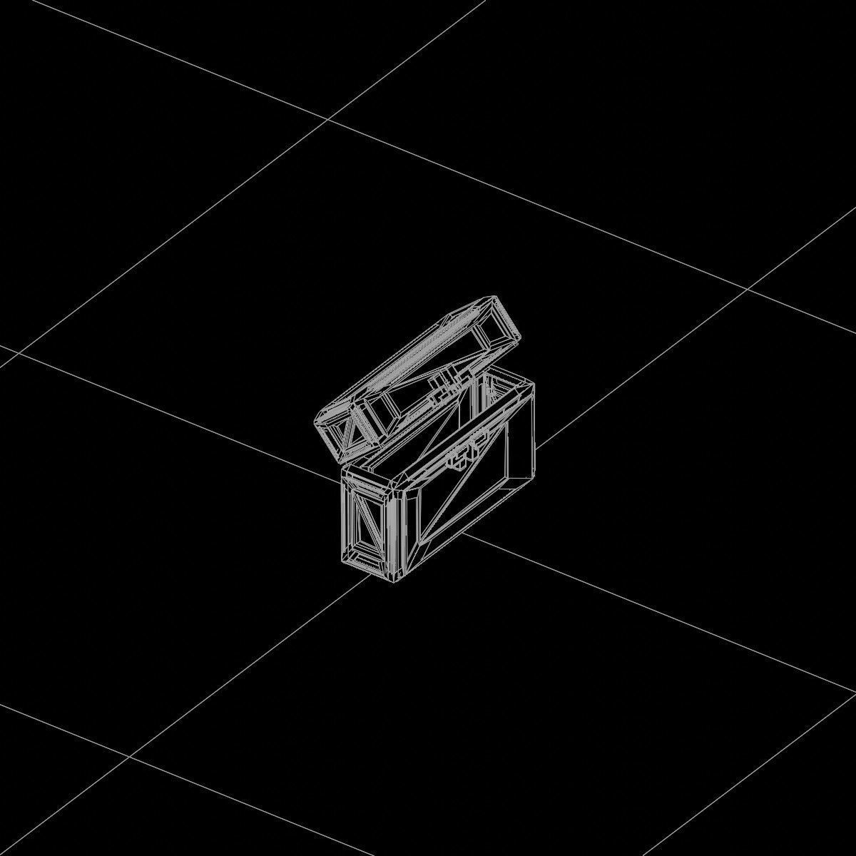 Sci-Fi Crate Box Container  Sci Fi  Object Space  021 Low-poly 3D model_4