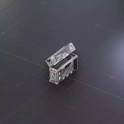 Sci-Fi Crate Box Container  Sci Fi  Object Space  021 Low-poly 3D model