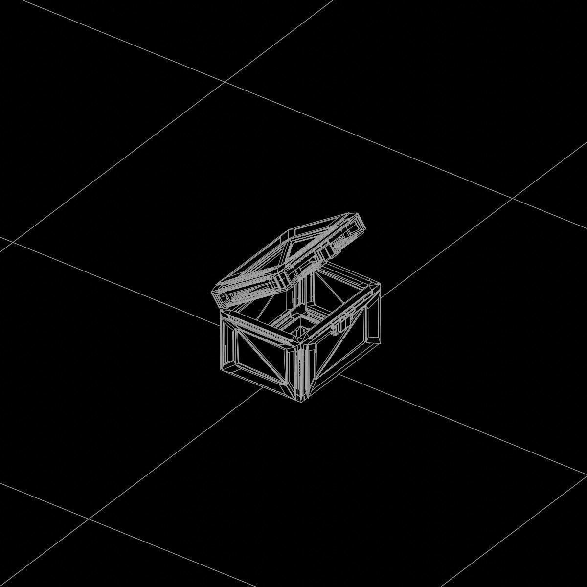 Sci-Fi Crate Box Container  Sci Fi  Object Space  019 Low-poly 3D model_4