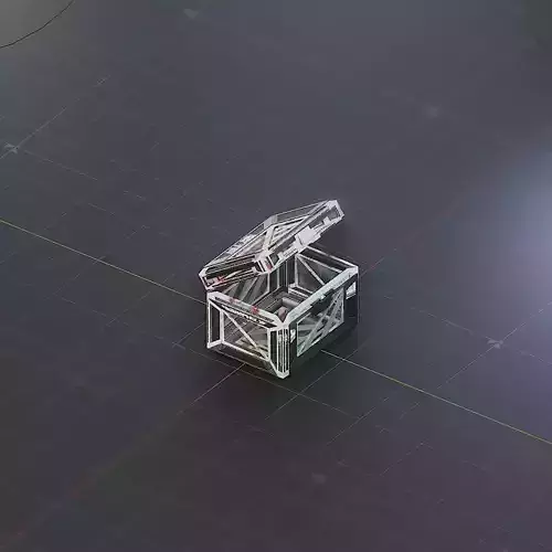 Sci-Fi Crate Box Container  Sci Fi  Object Space  019 Low-poly 3D model