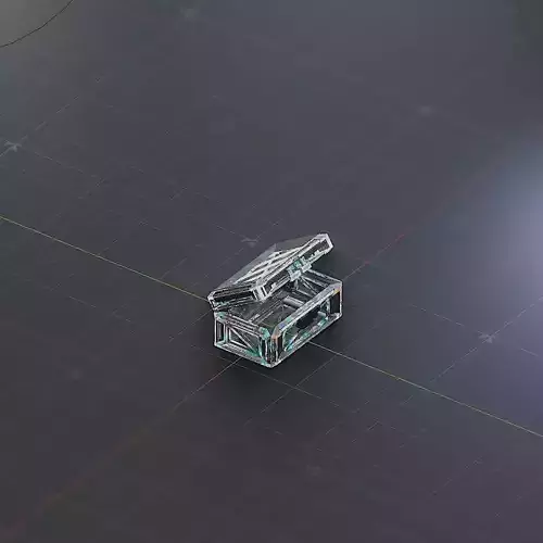 Sci-Fi Crate Box Container  Sci Fi  Object Space  018 Low-poly 3D model