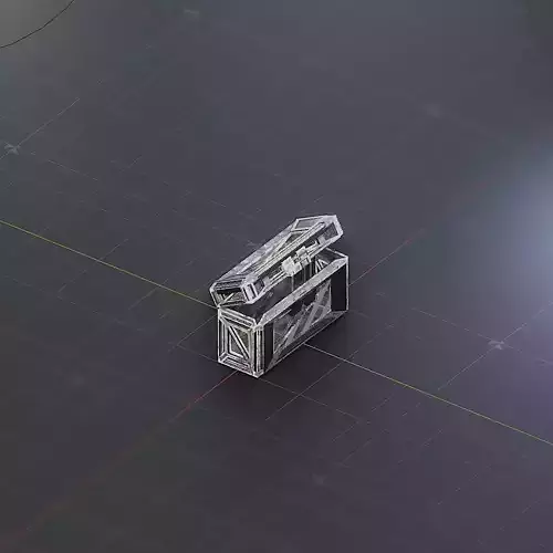 Sci-Fi Crate Box Container  Sci Fi  Object Space  017 Low-poly 3D model
