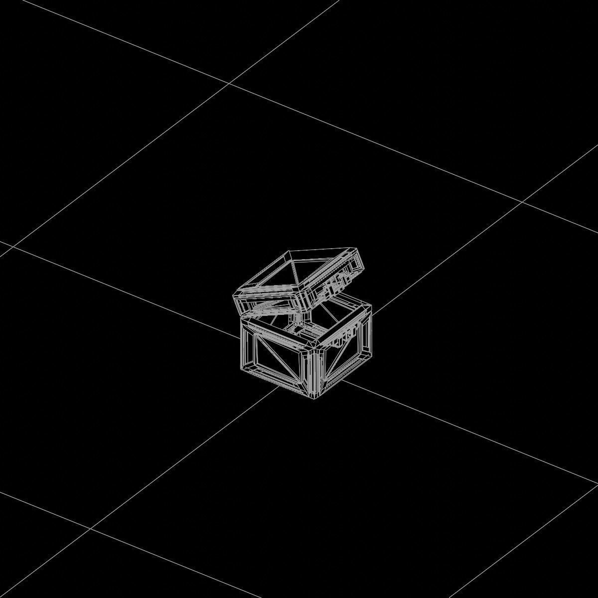Sci-Fi Crate Box Container  Sci Fi  Object Space  016 Low-poly 3D model_4