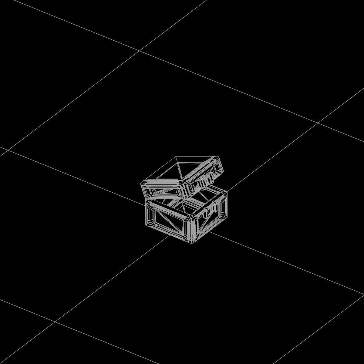 Sci-Fi Crate Box Container  Sci Fi  Object Space  015 Low-poly 3D model_4