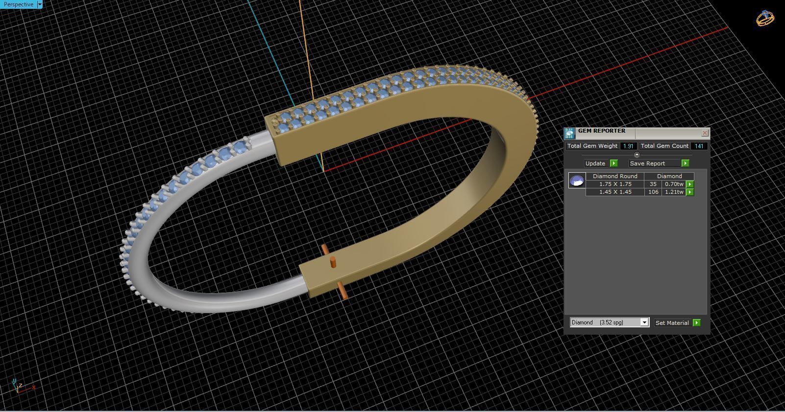 bracelet lock 3D print model_4