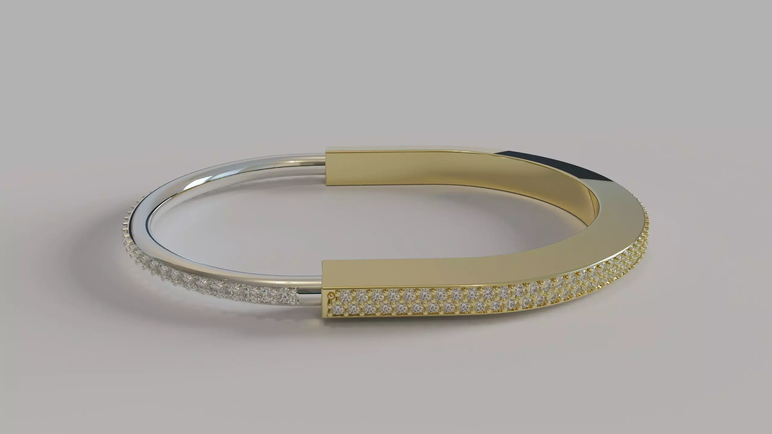 bracelet lock 3D print model_0