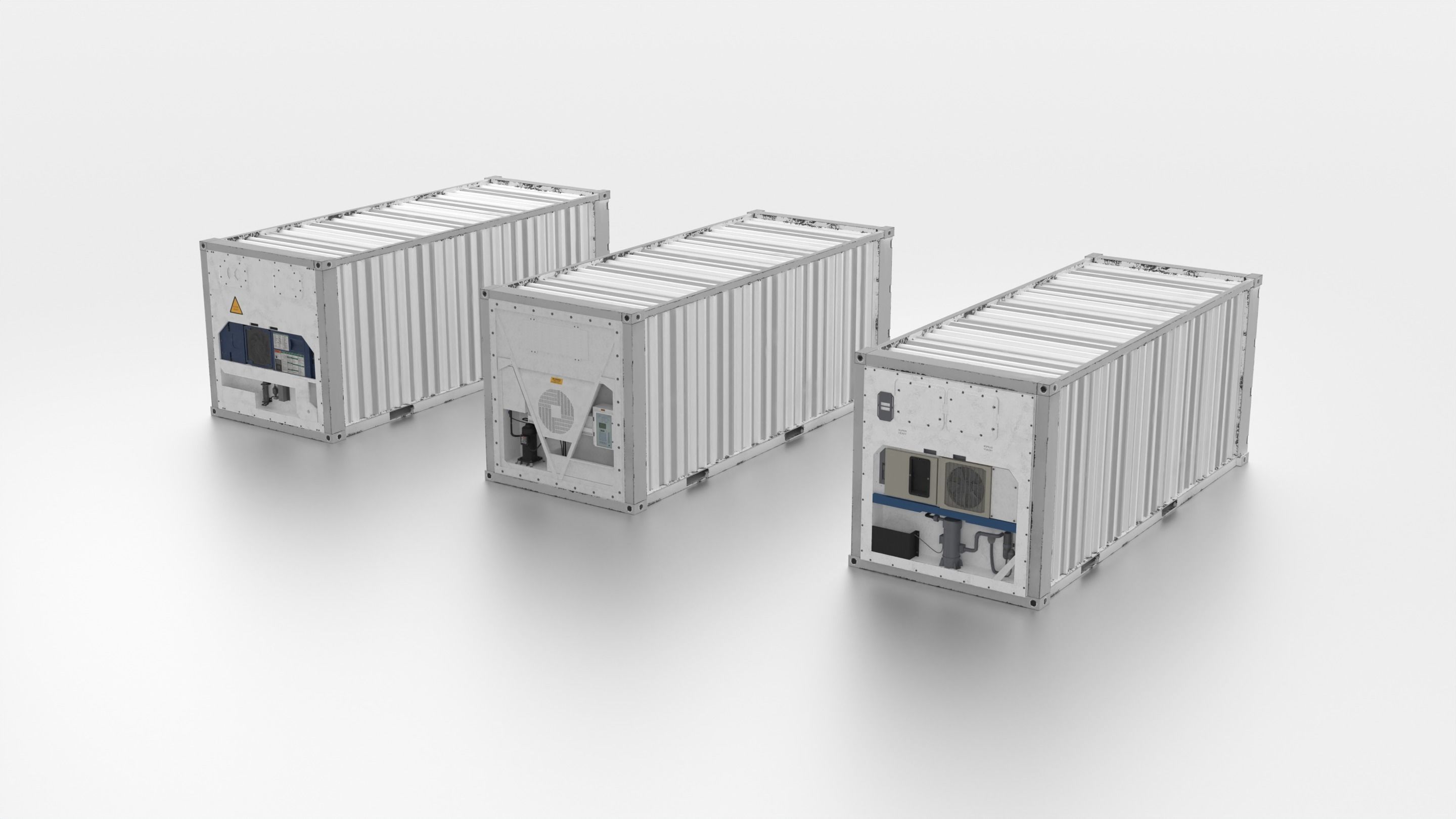 Refrigerated Container - Reefer 3D model_3