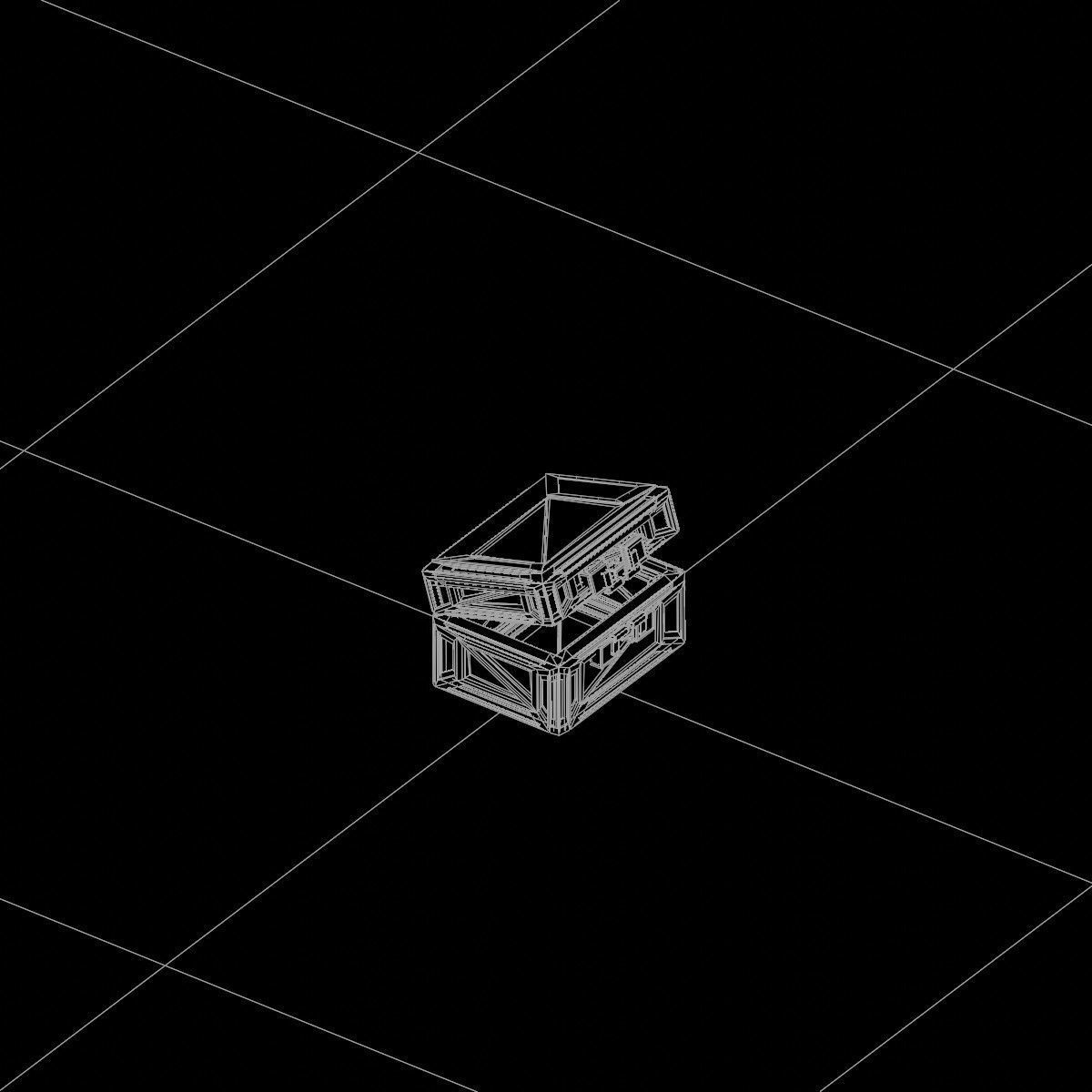Sci-Fi Crate Box Container  Sci Fi  Object Space  013 Low-poly 3D model_4