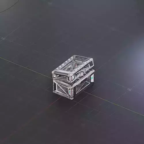 Sci-Fi Crate Box Container  Sci Fi  Object Space  011 Low-poly 3D model