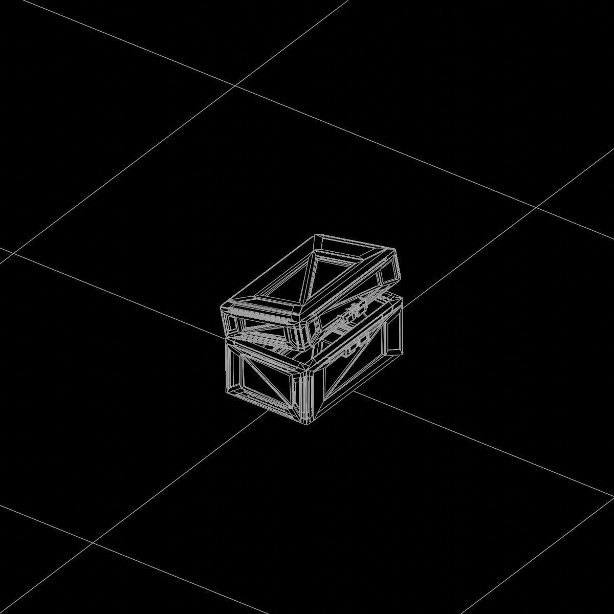 Sci-Fi Crate Box Container  Sci Fi  Object Space  011 Low-poly 3D model_4