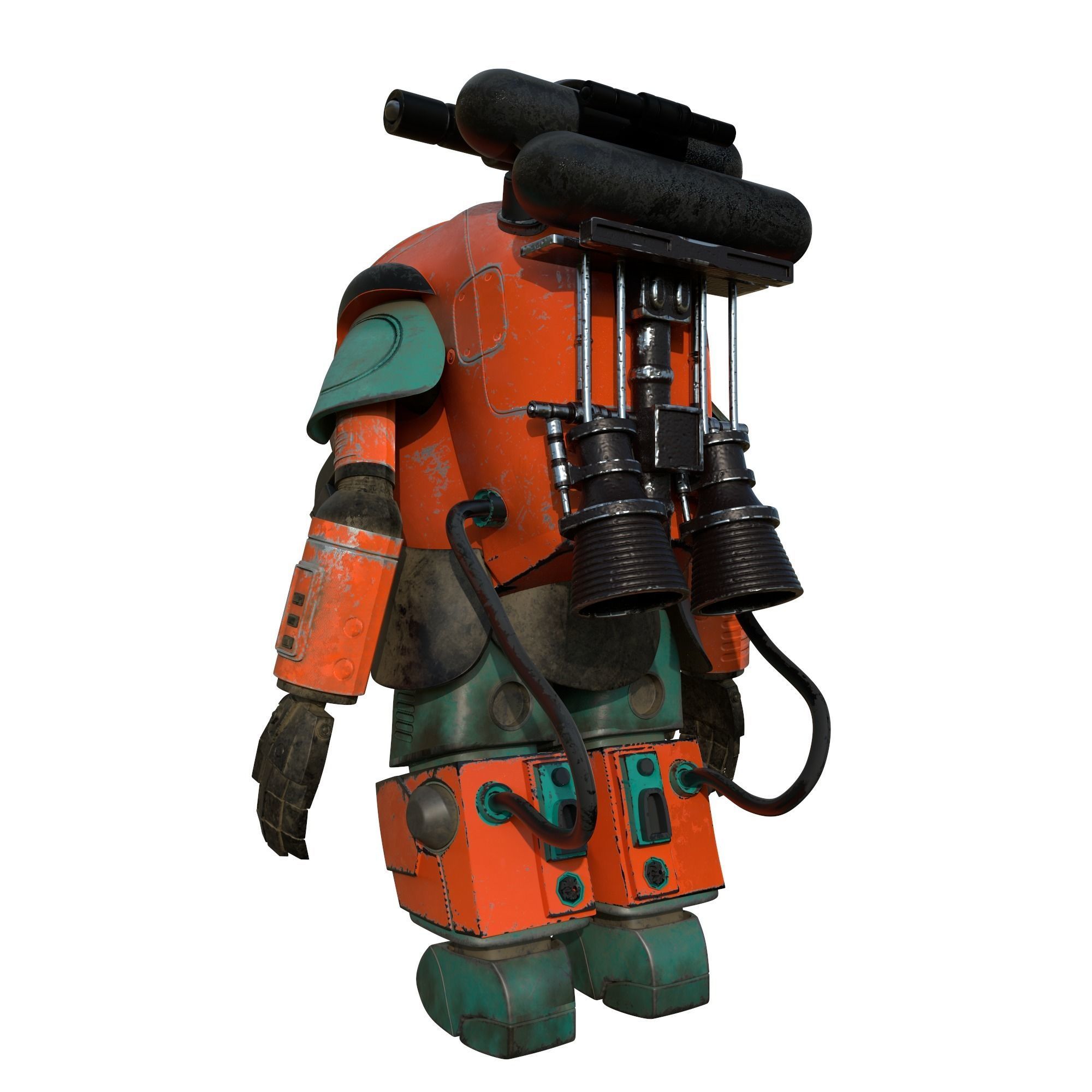 3D Robot Textured Model 3D model_5