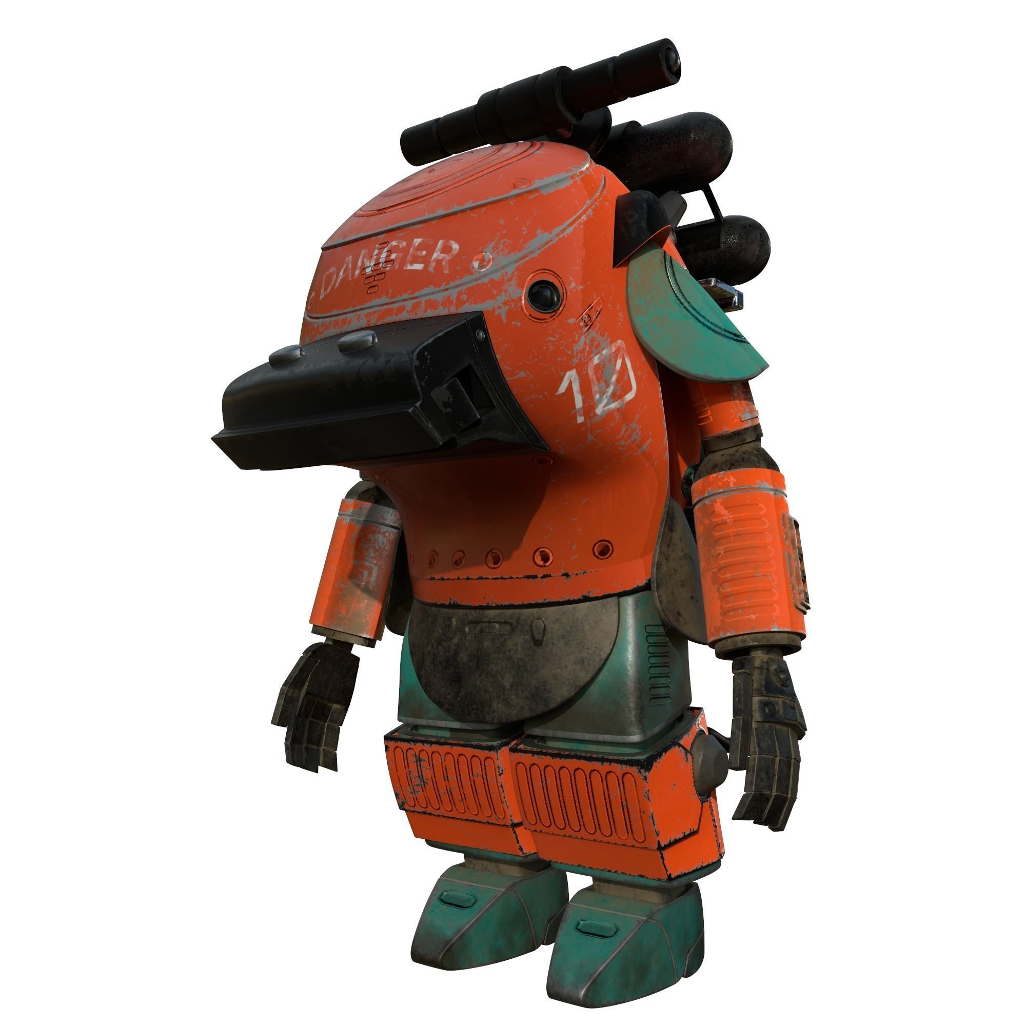 3D Robot Textured Model 3D model_4