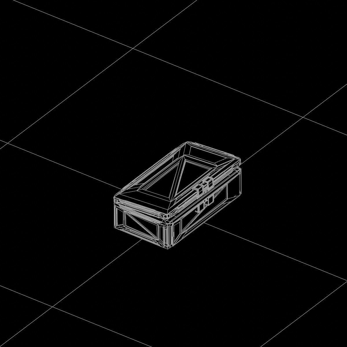 Sci-Fi Crate Box Container  Sci Fi  Object Space  07 Low-poly 3D model_4