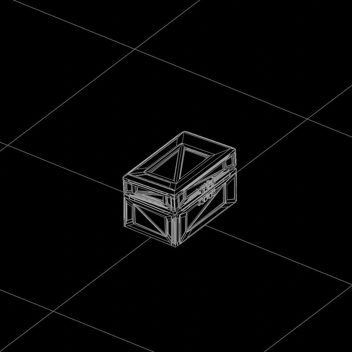 Sci-Fi Crate Box Container  Sci Fi  Object Space  06 Low-poly 3D model_4
