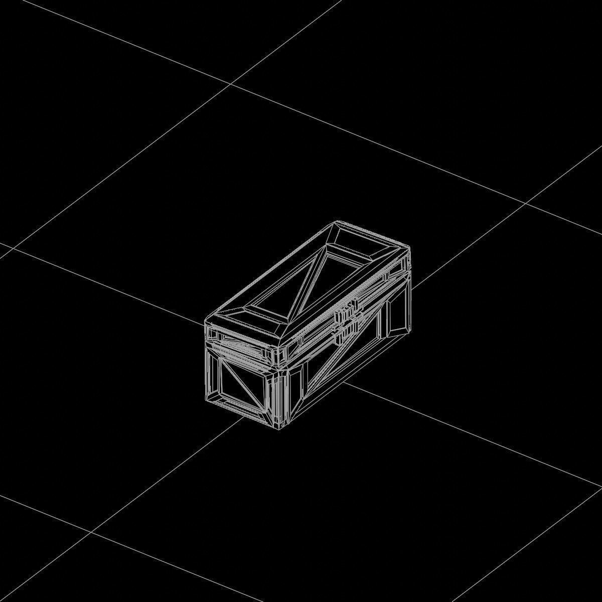 Sci-Fi Crate Box Container  Sci-Fi  Object Space  05 Low-poly 3D model_4