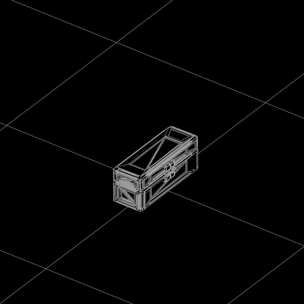 Sci-Fi Crate Box Container  Sci-Fi  Object Space  04 Low-poly 3D model_4