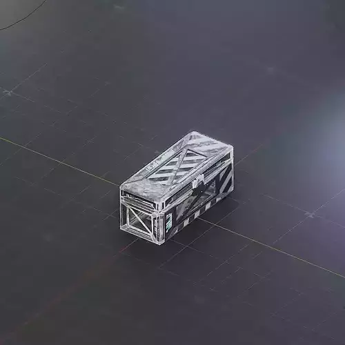 Sci-Fi Crate Box Container  Sci-Fi  Object Space  03 Low-poly 3D model Sci-Fi Crate Box Container  Sci-Fi  Object Space  03 Low-poly 3D model