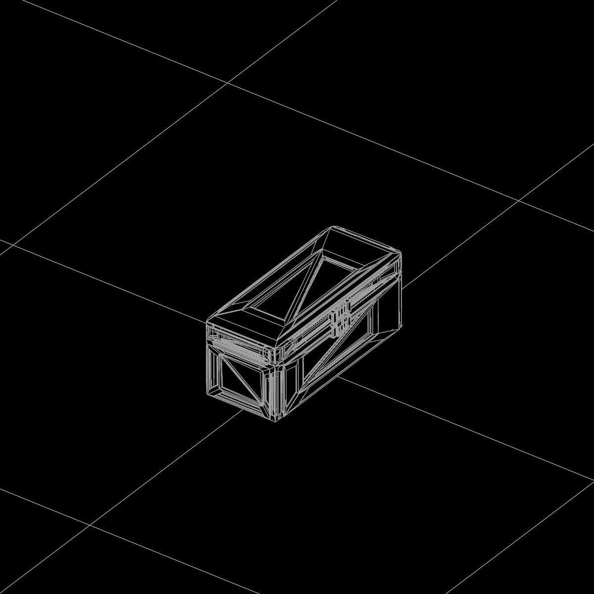 Sci-Fi Crate Box Container  Sci-Fi  Object Space  03 Low-poly 3D model_4