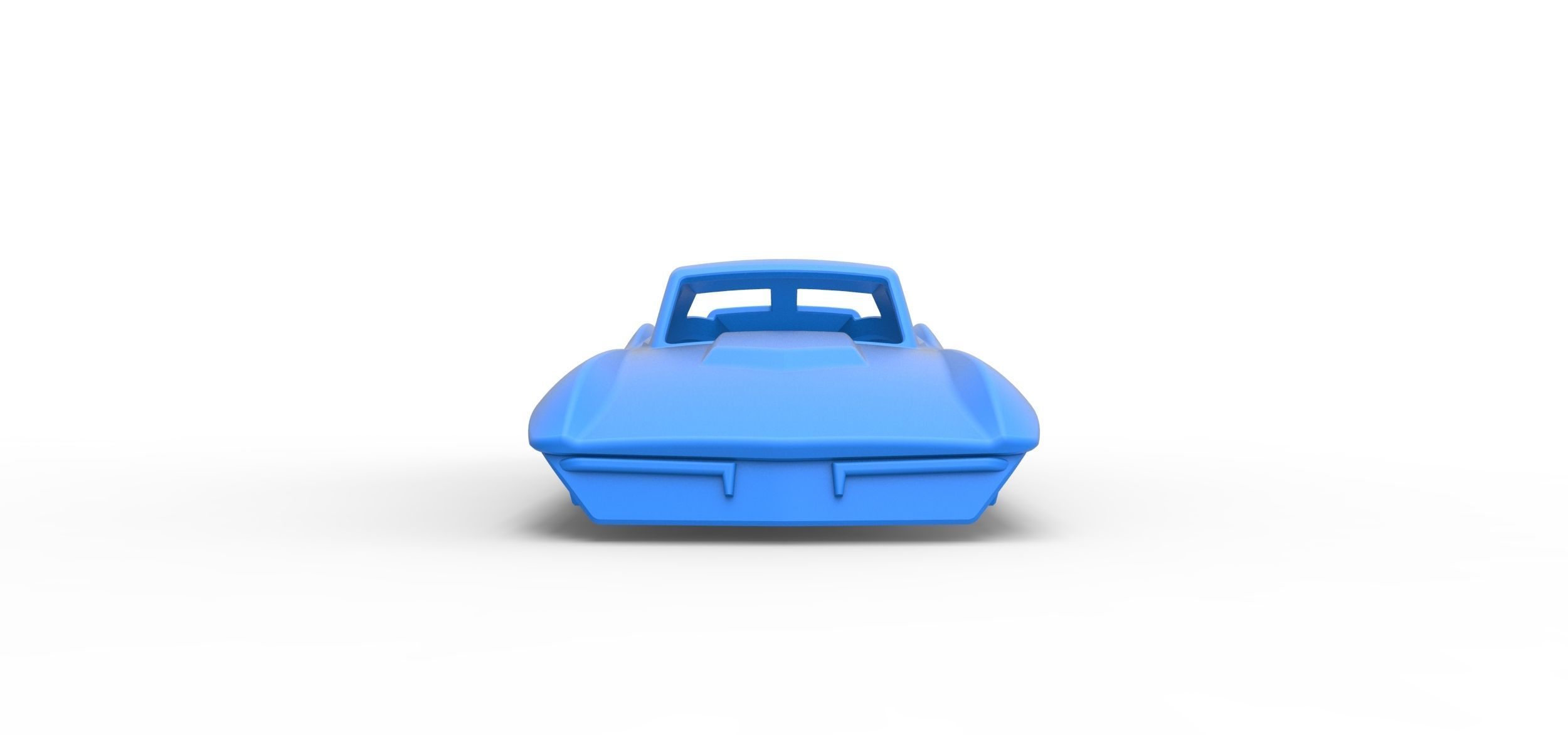 Sport car shell for monster truck Scale 1 to 25 3D print model_5