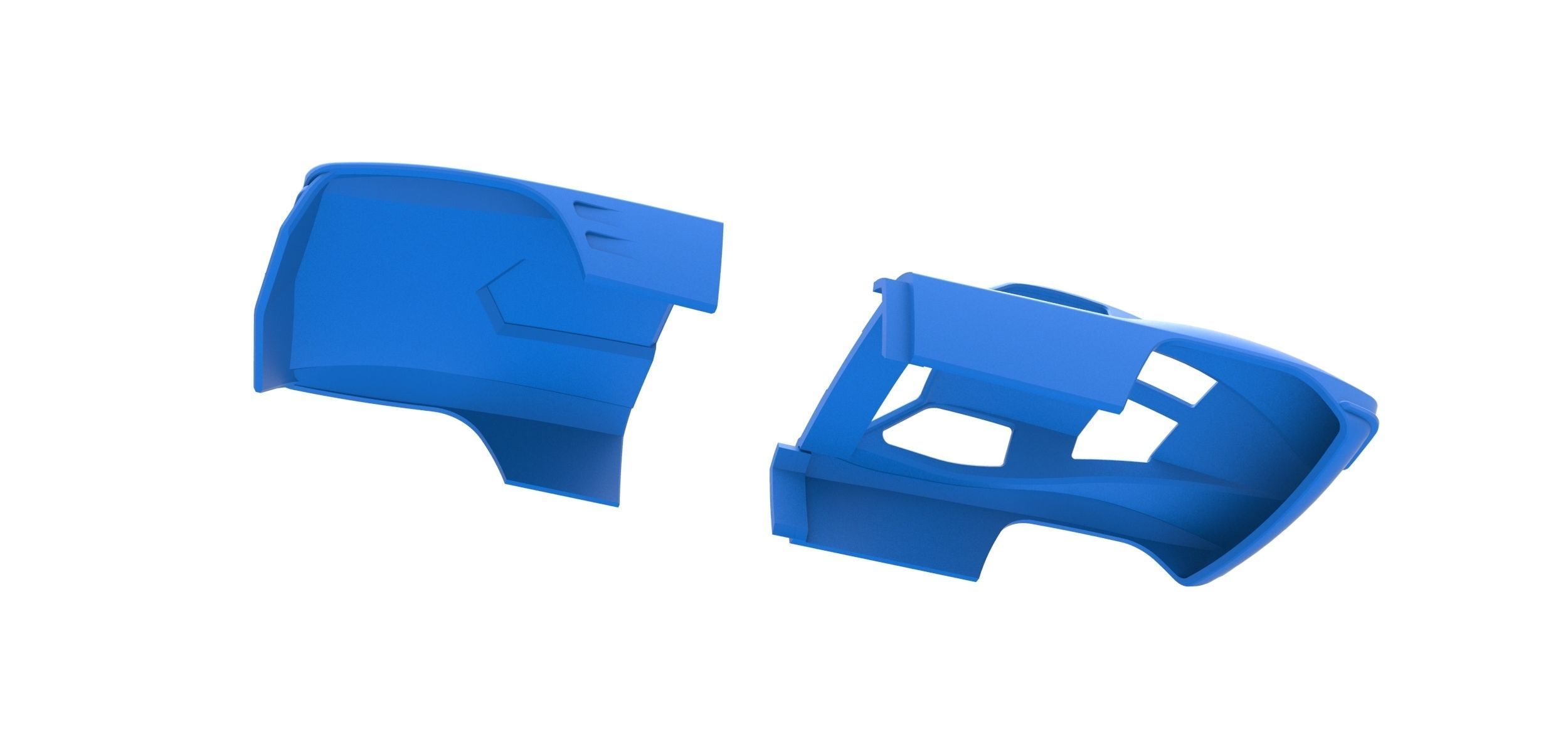 Sport car shell for monster truck Scale 1 to 25 3D print model_15