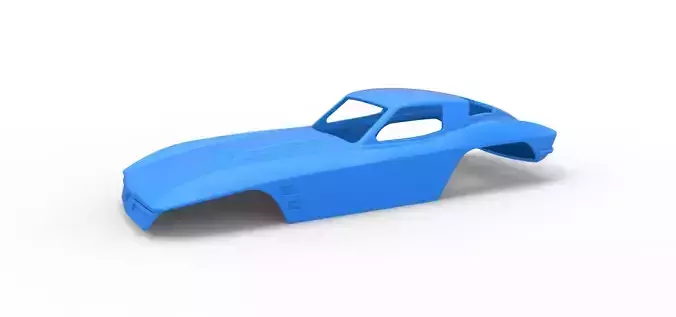 Sport car shell for monster truck Scale 1 to 25 3D print model
