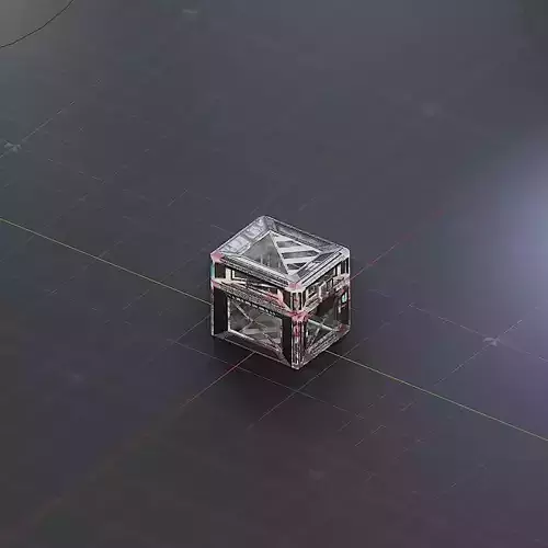 Sci-Fi Crate Box Container  Sci-Fi  Object Space  02 Low-poly 3D model Sci-Fi Crate Box Container  Sci-Fi  Object Space  02 Low-poly 3D model