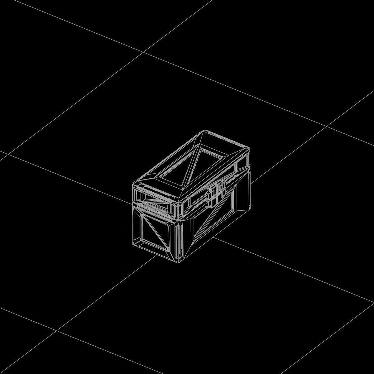 Sci-Fi Crate Box Container  Sci-Fi  Object Space  01 Low-poly 3D model_4