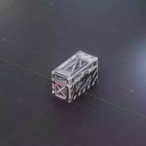 Sci-Fi Crate Box Container  Sci-Fi  Object Space  01 Low-poly 3D model Sci-Fi Crate Box Container  Sci-Fi  Object Space  01 Low-poly 3D model