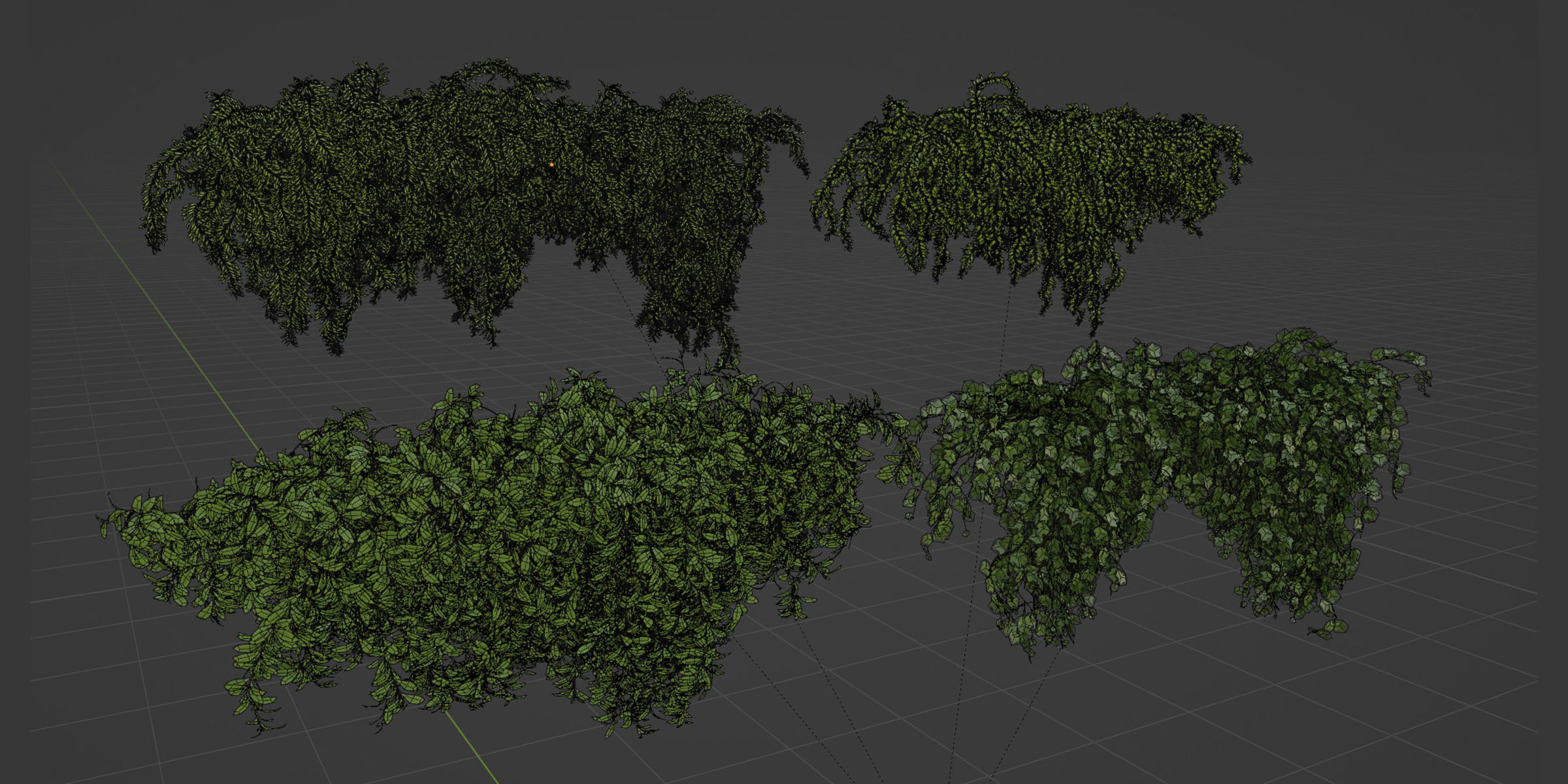 Hanging wall creeper plants collection-Blender-001 _19