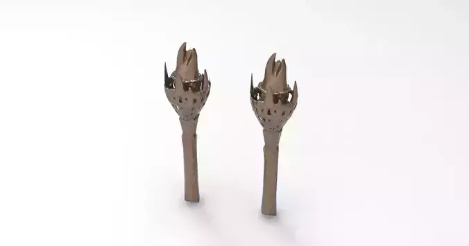Torch low poly 3D model