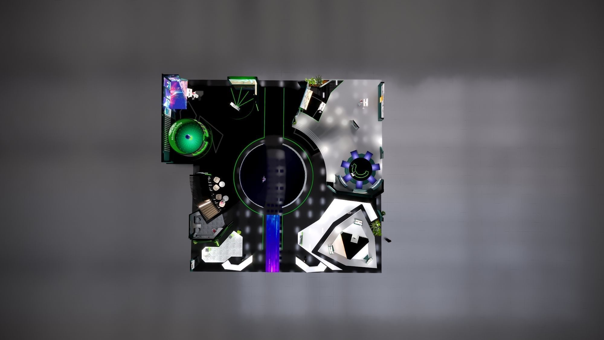 booth Ministry of Defense 1000m 3D model_14