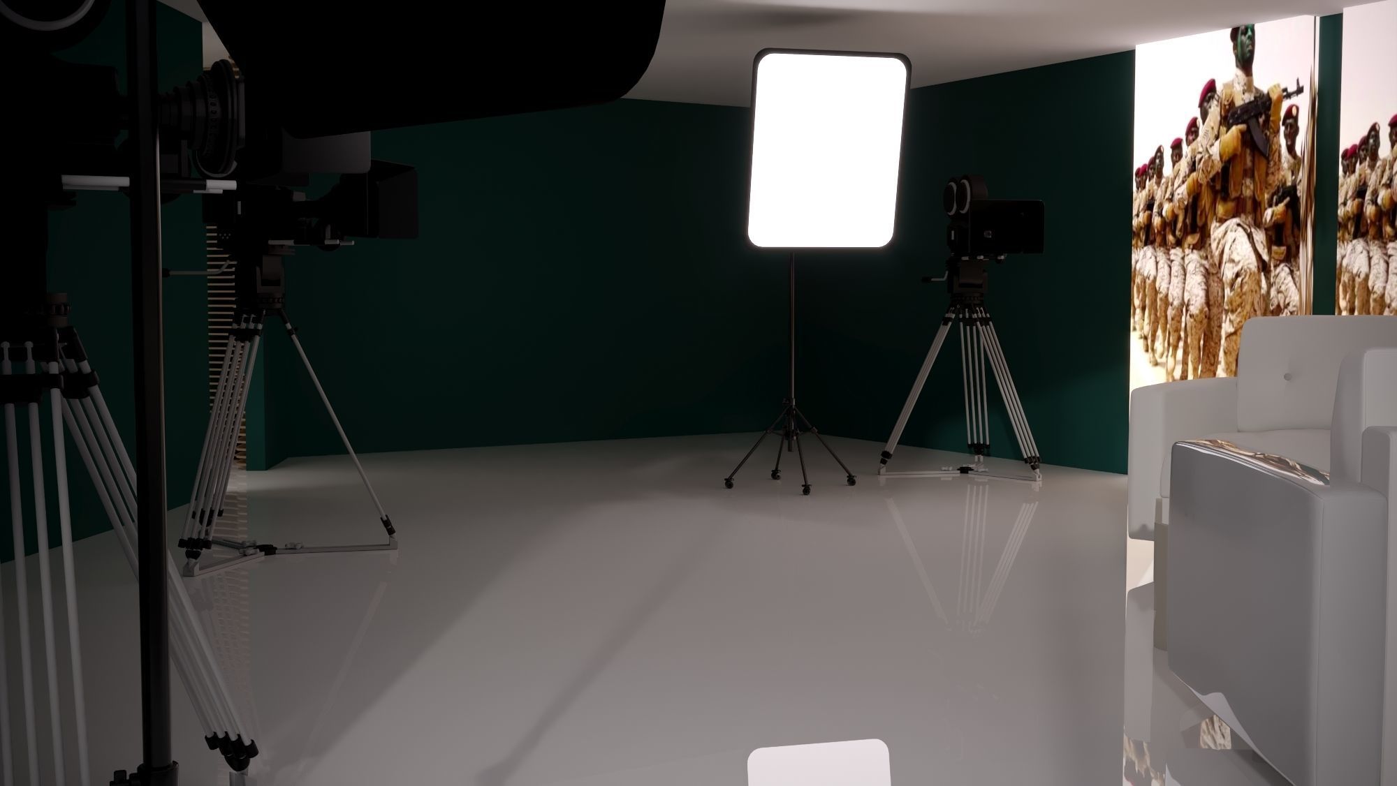 booth Ministry of Defense 1000m 3D model_61