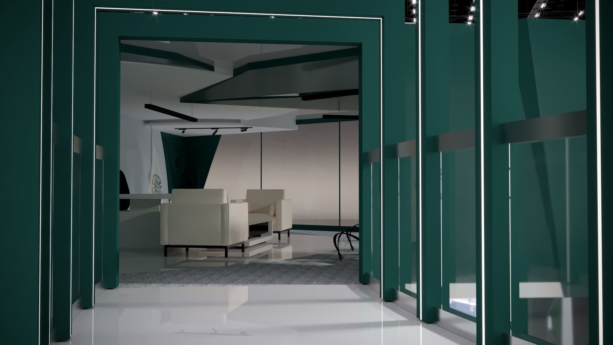 booth Ministry of Defense 1000m 3D model_44