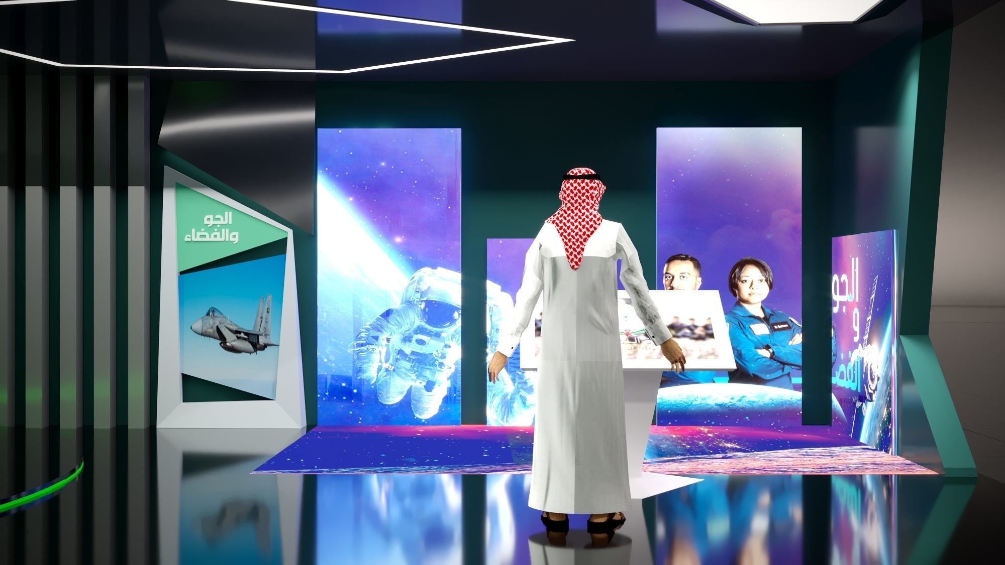 booth Ministry of Defense 1000m 3D model_55