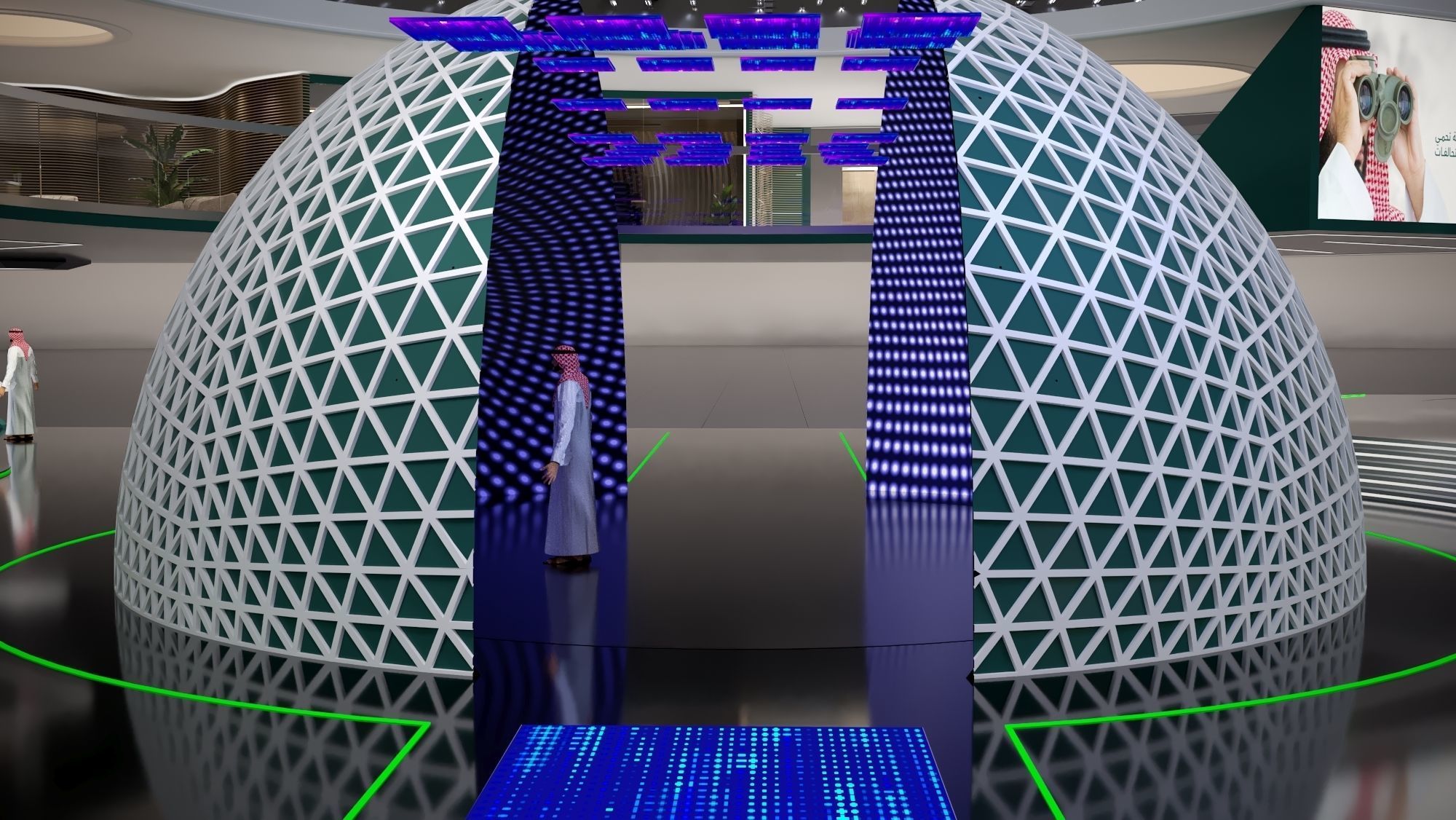 booth Ministry of Defense 1000m 3D model_53