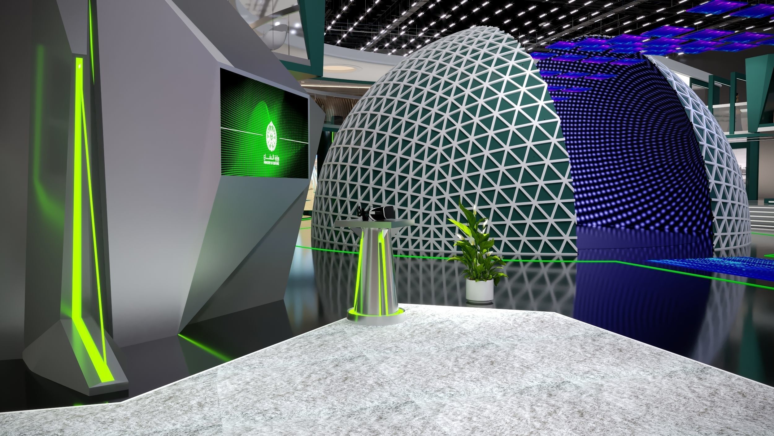 booth Ministry of Defense 1000m 3D model_65