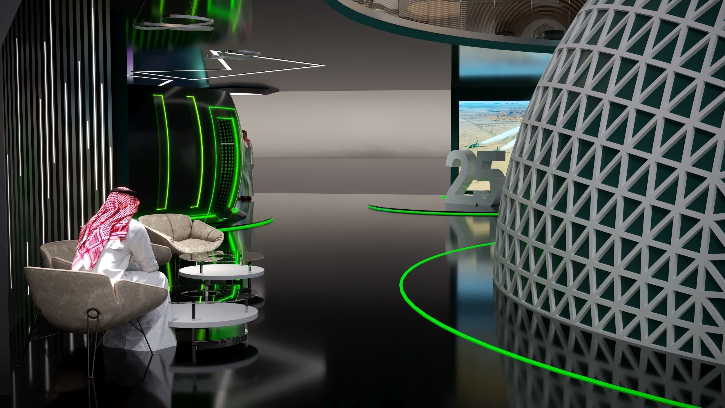 booth Ministry of Defense 1000m 3D model_66