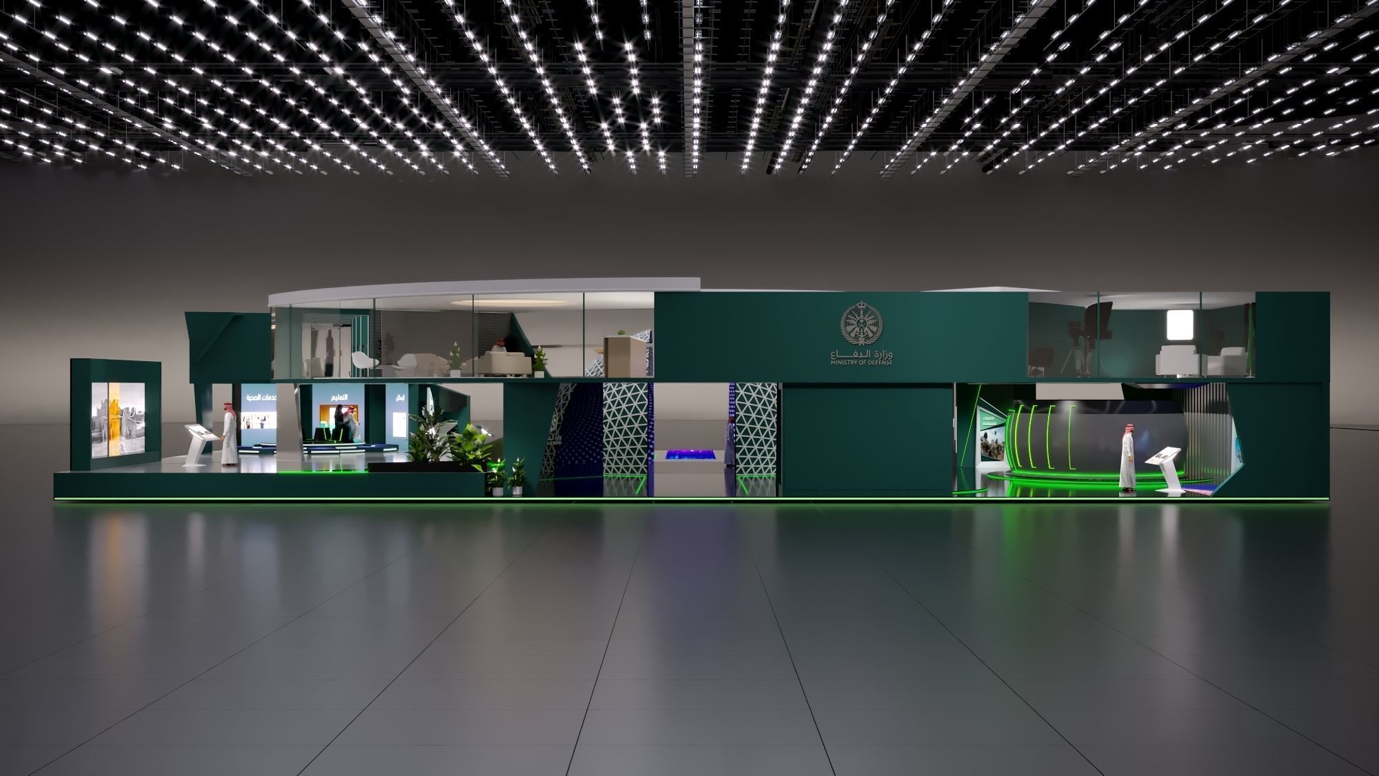 booth Ministry of Defense 1000m 3D model_57