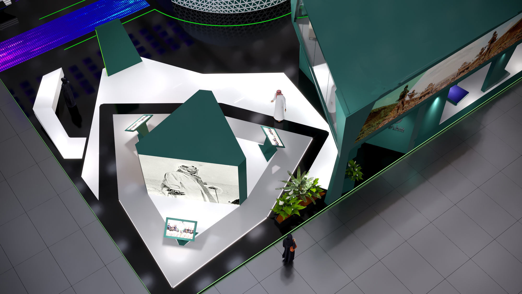 booth Ministry of Defense 1000m 3D model_32