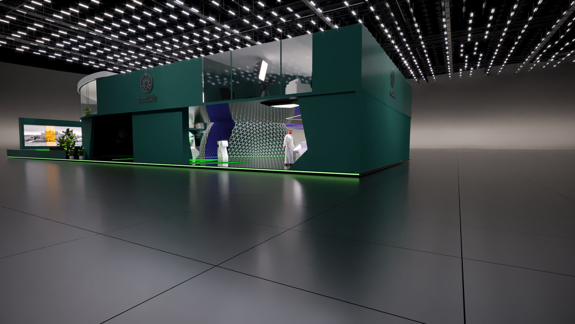 booth Ministry of Defense 1000m 3D model_33