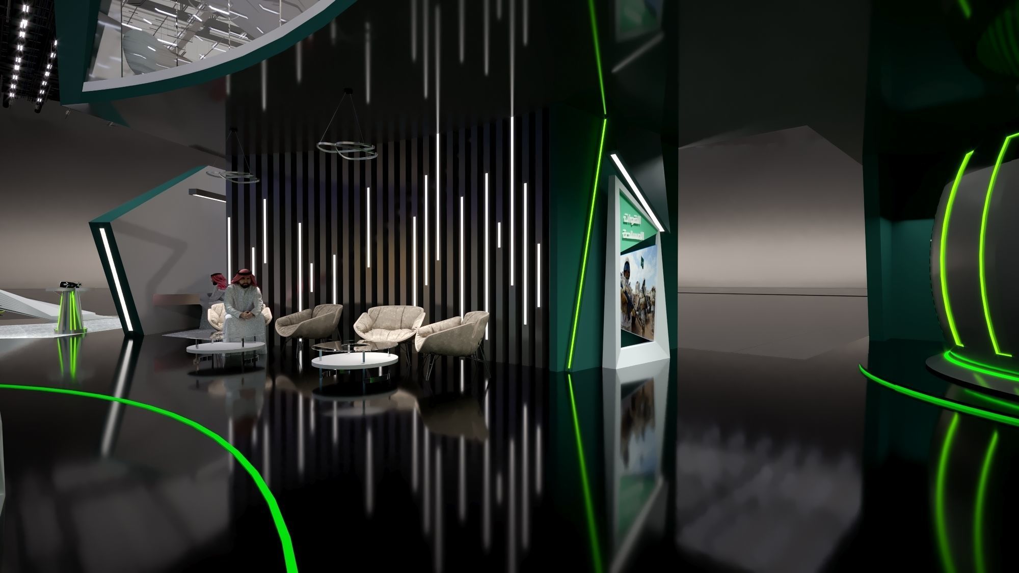 booth Ministry of Defense 1000m 3D model_30