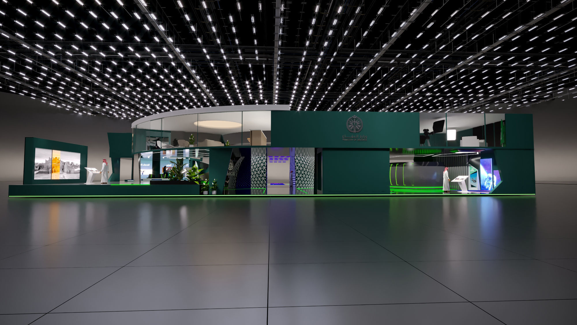 booth Ministry of Defense 1000m 3D model_36