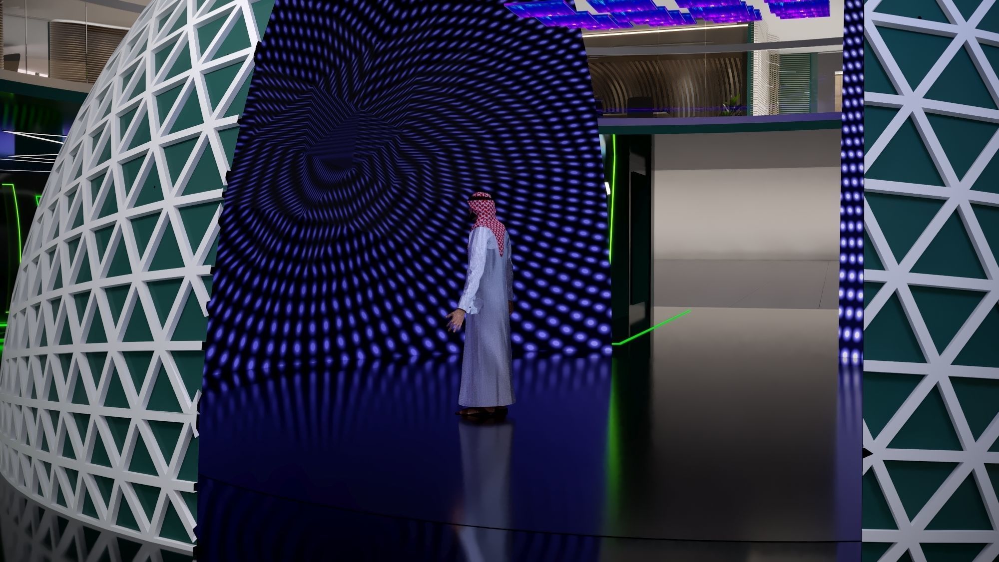 booth Ministry of Defense 1000m 3D model_52