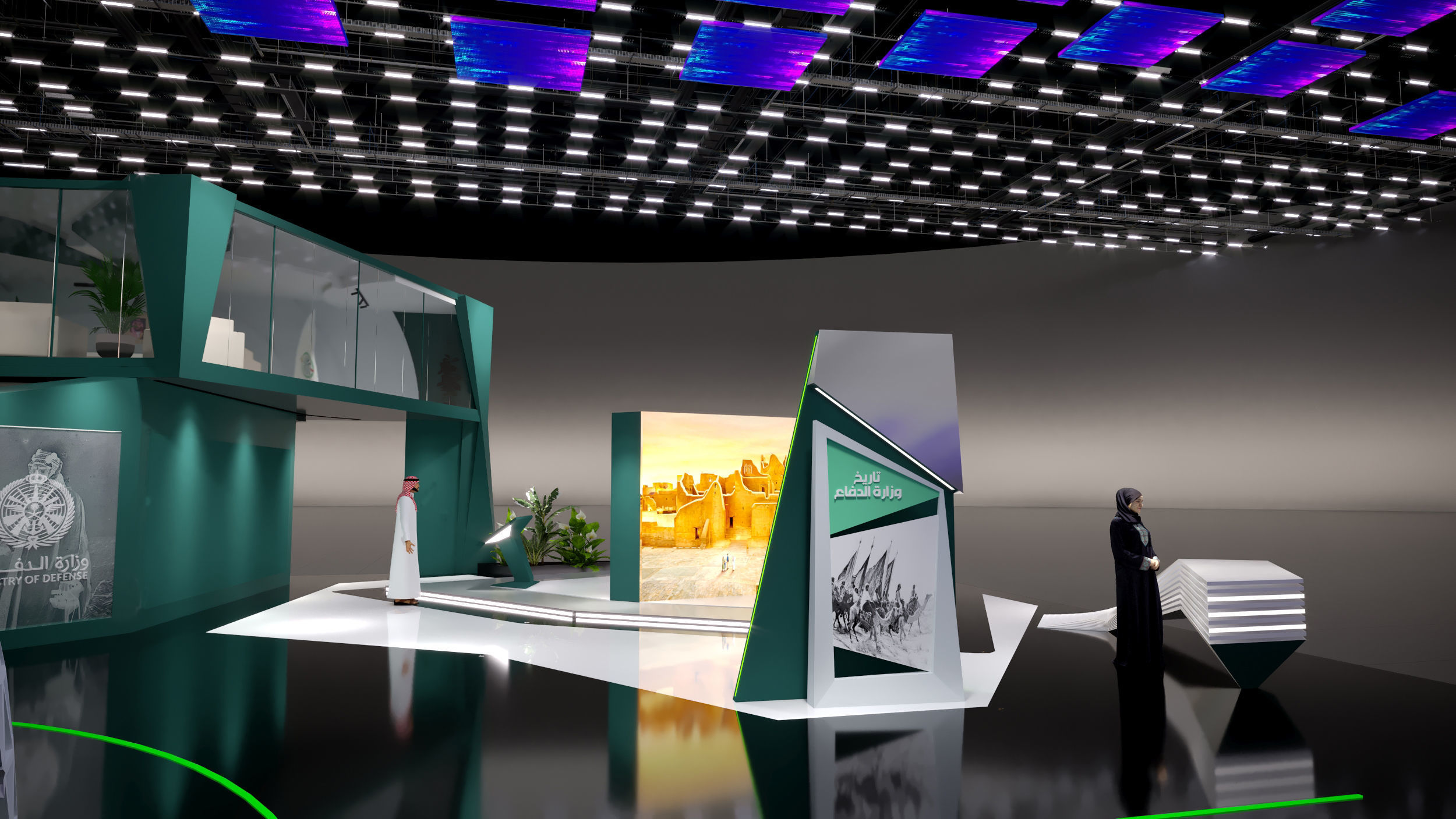 booth Ministry of Defense 1000m 3D model_59