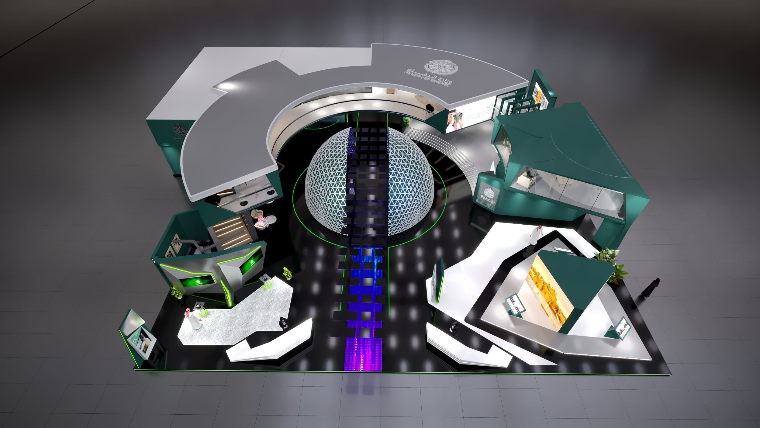 booth Ministry of Defense 1000m 3D model_49