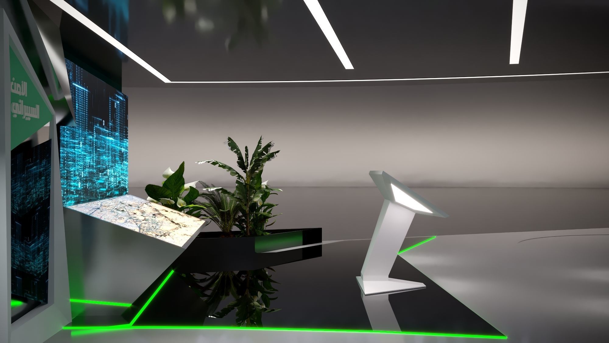 booth Ministry of Defense 1000m 3D model_39